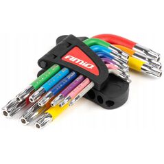 Klucze torx krótkie zestaw 9 szt. s2 amio-04300