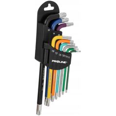 Klucze torx długie kpl.9 szt. t10-t50, s2, proline