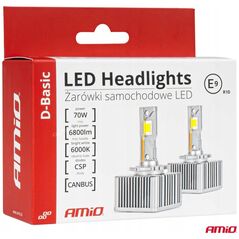 Żarówki żarniki led seria d-basic d5s 6000k canbus amio-03630