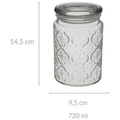 55 γυάλινο δοχείο DOLCE με καπάκι, 720 ml 13795008 5902973434873