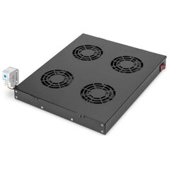 Digitus Klimatyzator dachowy do zmiennej instalacji 483 mm Czarny (DN-19 FAN-4-HO-SW)