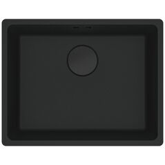Franke Granitinė plautuvė Νεροχύτης Franke Maris, MRG 110-52, Juoda matinė, juodas ekcentrinis ventilis 13472009 7612986238112