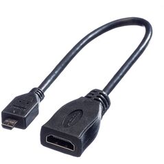 Kabel Roline HDMI Micro - HDMI 0.15m czarny (JAB-1861940)