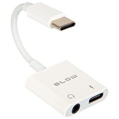 66-169# Adapter usb wtyk usb-c gniazdo usb-c + gniazdo jack 3,5