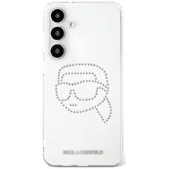 Etui Karl Lagerfeld Rhinestones Karl      Head Logo Samsung Galaxy S25 przezroczysty