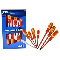 JOBIextra Wkrętaki dla elektryków VDE zestaw 8szt. (XT112)