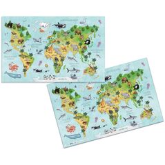 Herma HERMA Schreibunterlage Weltkarte 55x35 3 Stück 13296679 4008705935746