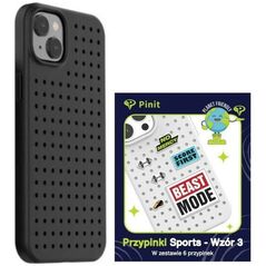 Pinit Pinit Dynamic + Sports Pin Case Σετ iPhone 14 6,1" μαύρο/μαύρο μοτίβο 3 13002117 5905359817376