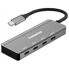 PremiumCord USB HUB PREMIUMCORD USB-C Hub για 4x USB 3.2 Type-C, 5G SuperSpeed, Αλουμίνιο 13218934 8592220023218