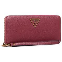 Guess Guess, Merloto Desinty, Leather, Wallet, SLG Large Zip, Red, For Women For Women