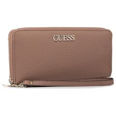 Guess Guess, Alby, Leather, Wallet, SLG Large Zip, Beige, For Women For Women