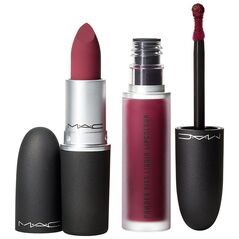 MAC Like Mother Set MAC: Powder Kiss, Matte, Cream Lipstick, 1987300, Burning Love, 3 g + Powder Kiss, Liquid Lipstick, 983, Burning Love, 5 ml Για γυναίκες 13080163 773602600625