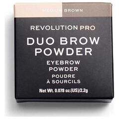 Makeup Revolution Makeup Revolution, REVOLUTION PRO, Vegan, Πούδρα φρυδιών, μεσαίο καφέ, 2,2 g για γυναίκες 13075566 5057566091275