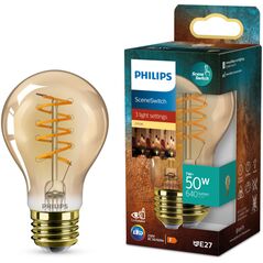 LED SceneSwitch E27 A60 7-3,8-1W (50W) Deco spiral