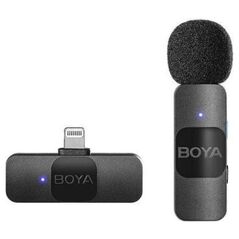 Boya BY-V1 V2.0 Ultra compact 2.4GHz wireless mic for lightning devices -1TX+1RX