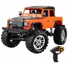 Double Eagle Samochód zdalnie sterowany RC na pilota 1:14 Double Eagle (pomarańczowy) Land Rover Defender (pick-up) E332-003
