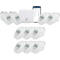 HomeMatic Bundle Homematic IP Starter Set Heizen + 8x HKT basic 14068128 4029164136055