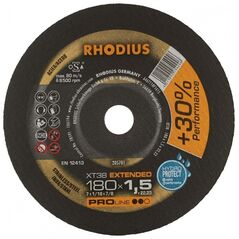 Rhodius Rhodius XT38 205701 Skæreskive lige 180 mm 22,23 mm 1 stk 13800011 4011890054246