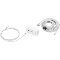Vision VISION Techconnect Modulares AV-Panel with Kabeln - LEBENSLANGE GARANTIE - 10 Meter Kabel - 4K bei 60 Hz - Einfaches Paket zur Installation von Touchpanel-Displays or Projectoren - Enthalt britische Doppel-Gang-Aufpelmen 13967821 9792816000008