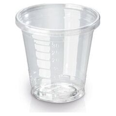 Plastglas 3 cl snapseglas Ø45xH45mm Bionedbrydelig PLA Klar,30 pk x 100 stk/krt 14007414 7611243697907