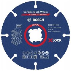 Δίσκος κοπής Bosch Bosch EXPERT X-LOCK Carbide MultiWheel, O 125mm (για γωνιακούς τροχούς) 10034189 4059952567518
