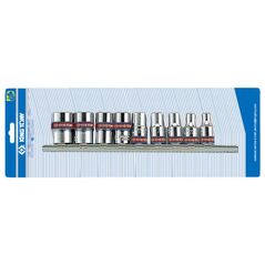 King Tony Zestaw nasadek calowych 6-kątnych 1/4"| 5/32-1/2"mm 9szt. (2509SR)