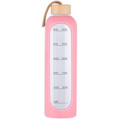 Butelka szklana KiCA Hydro Glass 1000 ml - różowa.