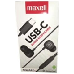 MAXELL USB-C EARPHONES SQUARE+  BLACK 348566