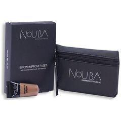 15 Set Nouba: Nouba, Eyebrow Brush + Nouba, Eyebrow Gel, 7 ml + Textile Makeup Bag, Black For Women