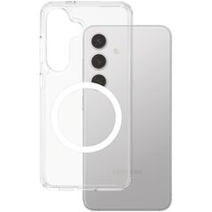 CARE Flagship Case Clear w. white QI Galaxy S25 Plus