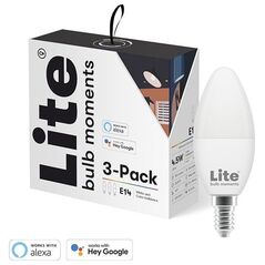 Lite Bulb Moments Lite bulb Moments Έξυπνος λαμπτήρας, E14, 5W, RGB+2700-6500K, 3 πακέτο 10159584 5714948000071