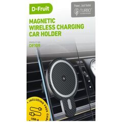 D-Fruit phone car mount + wireless charger Magnetic 15W (DF109)