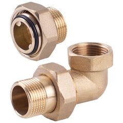 Perfexim Dwuzłączka mosiężna kolanowa z oringiem 1/2" (07-148-0150-000)