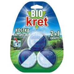 Kret KRET_Bio kostka do spłuczki z aktywatorem enzymatycznym 3x50g