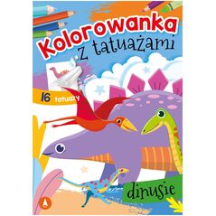 Skrzat Kolorowanka z tatuażami Dinusie 74741