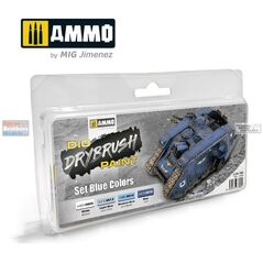 Vallejo Ammo: Drybrush Paint - Σετ Μπλε Χρώματα 13958975 8432074073031