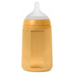 308069-BUTELKA SILIKONOWA 240ML/SX PRO    ŚREDNI PRZEPŁYW/MUSZTARDOWA/NEW ALL SILICONE