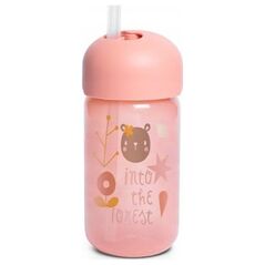 401205-BIDON NIEKAPEK Z                   RURKĄ/RÓŻOWY/340ML/SUAVINEX FOREST