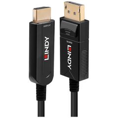 Adapter AV Lindy Lindy 38490 adapter kablowy 10 m DisplayPort HDMI Typu A (Standard) Czarny
