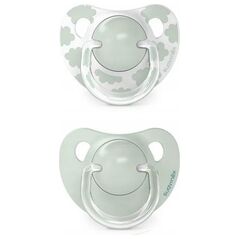 308253-SMOCZEK ANATOMICZNY SILIKONOWY     2SZT/0-6M/ZIELONY/DREAMS
