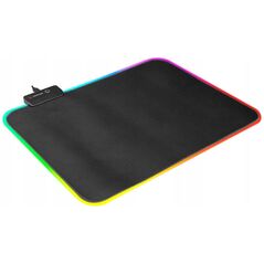 Rampage MP-21 podkładka gamingowa pod mysz 25x33cm RGB czarna