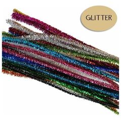 Carioca Chenille glitter 30cm 8mm 24 τεμάχια μείγμα 13956285 8716659100313