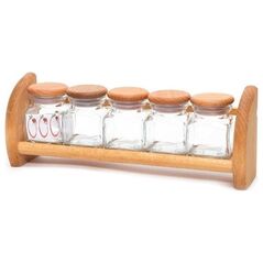 Okko Okko Spices Cruet Kit Με Ράφι 002701 5 Τμ 14068603 4772013402145