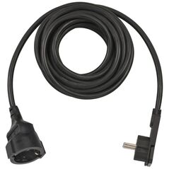 Brennenstuhl Καλώδιο Προέκτασης με Επίπεδο Φις 5m/ H05VV-F/ 3G1,5 Black (1168980050) (BNN1168980050) έως 12 άτοκες Δόσεις