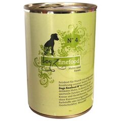 Dogz Finefood N.04 Kurczak i bażant puszka 400g