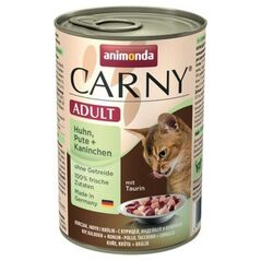 Animonda Carny Karma Adult Kurczak + Indyk + Królik puszka 400g