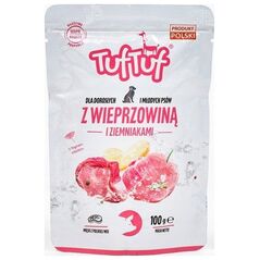 BULT TUF TUF Saszetka mielonki dla psa Wieprzowina z Ziemniakami 100g