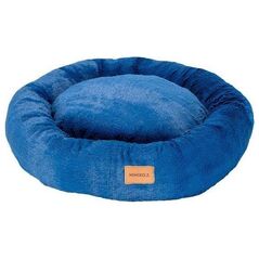 Mimikoko MIMIKO Pets Legowisko Shaggy okrągłe XL 75cm chabrowe