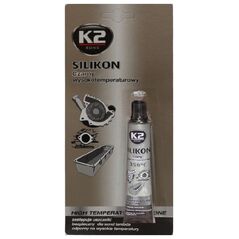 K2 Silikon wysokotemperaturowy czarny 21g na blistrze (K0477)