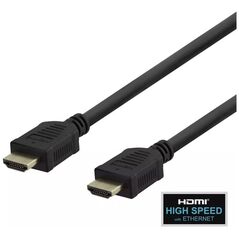 Καλώδιο Deltaco HDMI kabelis DELTACO 4K UHD, 5m, juodas / HDMI-1050-K / R00100015 13413340 7333048051844